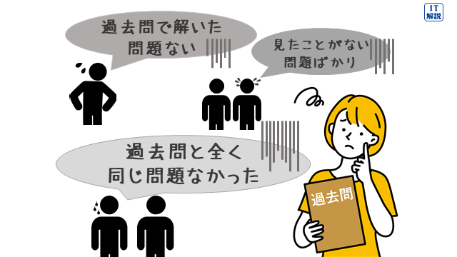 ITパスポート試験には過去問と同じ問題がほとんど出ない