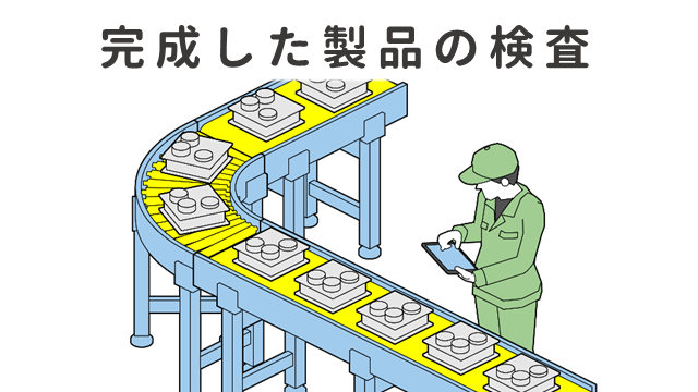 完成した製品の検査